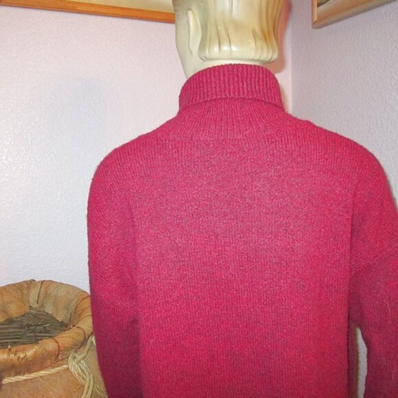 French Connection Women’s Sweater Size M Wool Blend Long Sleeve Turtleneck Nubby - Picture 9 of 12